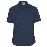 Cotton Drill Work Shirt - Short Sleeve