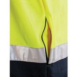 HiVis Two Tone Full Zip Fleecy Sweatshirt CSR R/Tape