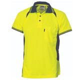 Cool-Breeze Contrast Mesh Polo - short sleeve