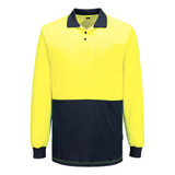 MP615 Hi-Vis Contrast Class D Polo Shirt L/S