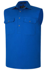 RM700CF Pilbara Men's Closed Front Sleeveless Shirt