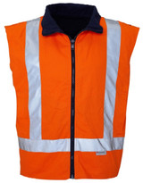 RM7654R Reversible Vest With 50MM Reflective Tape