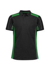 P413US Unisex S/S Grid Polo
