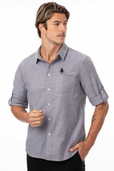 Modern Oxford Men's Classic Shirt- Blue