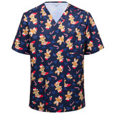 CATRST S/S Christmas Scrub Top