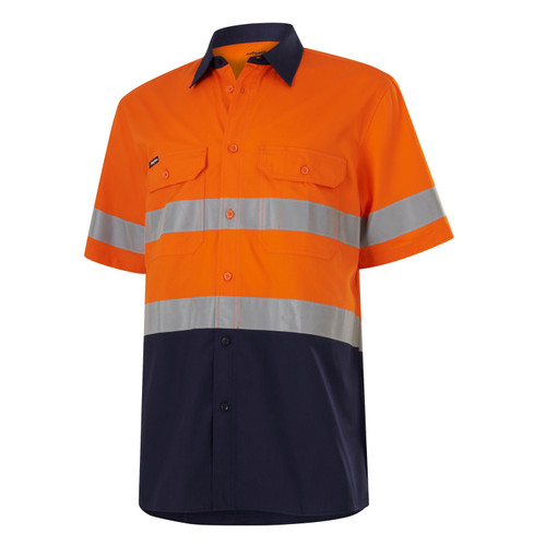 King Gee K54911 Short Sleeve Hi-Vis Shirt - Territory Uniforms