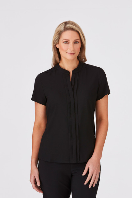 2288-Envy-Relaxed Fit-Pleat Front-Coincealed Buttons-Action Back