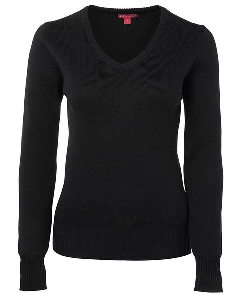 JB's Wear 6J1 6J1 Ladies V Neck Knitted Jumper - Territory Uniforms