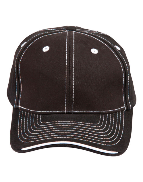 CH65 Premium Cotton Twill Contrast Trim Cap