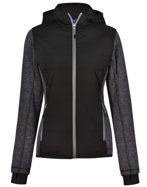 Winning Spirit JK44 Ladies' Heather Sleeve/Quilted Body Jacket - Territory Uniforms