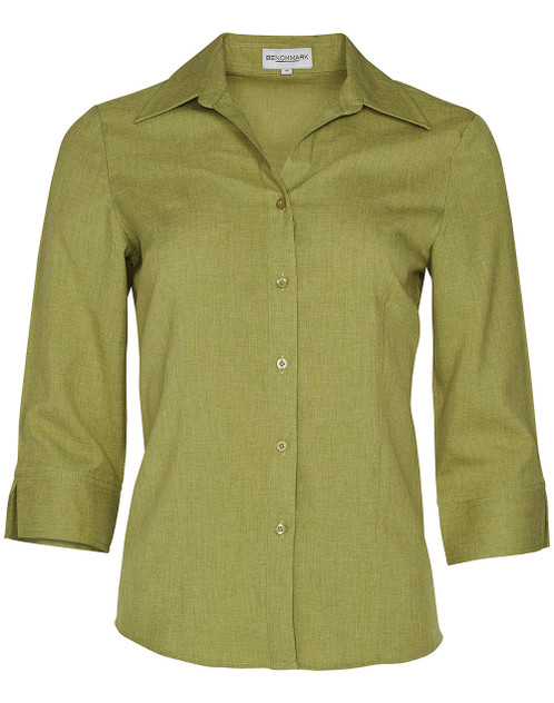 Benchmark M8600Q Women's Cooldry 3/4 Sleeve Shirt - Territory Uniforms