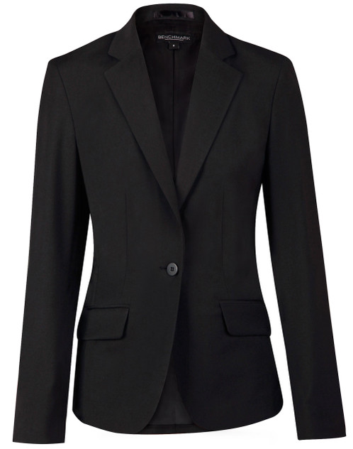 Benchmark M9201 Ladies' Wool Blend Stretch One Button Cropped - Territory Uniforms