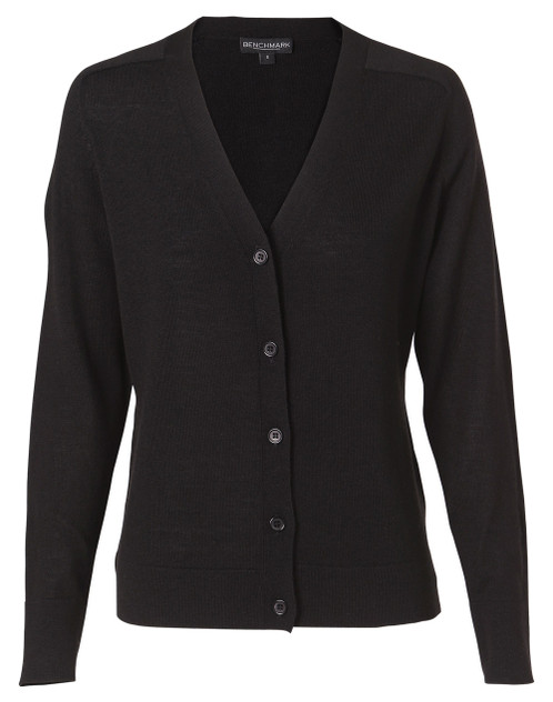 Benchmark M9602 Long Sleeve Cartigan - Territory Uniforms