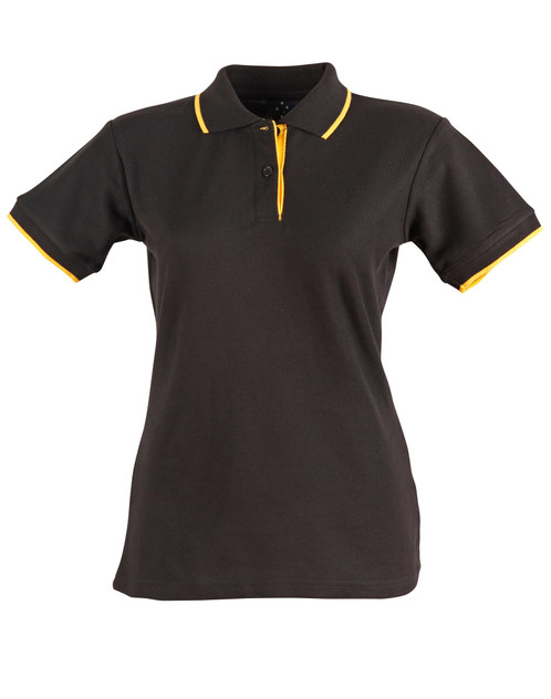 Winning Spirit PS48A Ladies' Poly/Cotton Contrast Pique Short Sleeve - Territory Uniforms