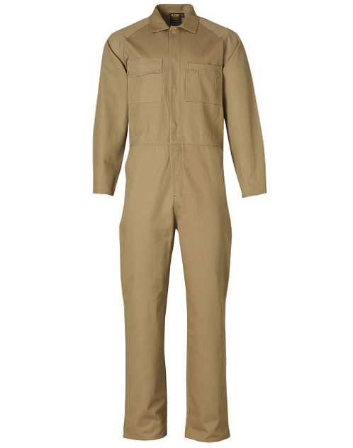 WA08 Men's Cotton Drill Coverall-Stout