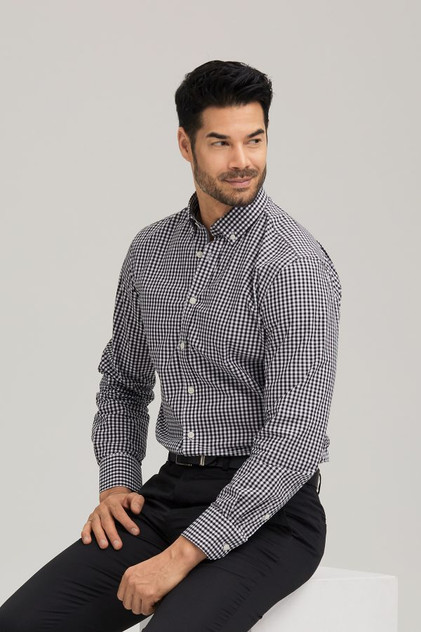 City Collection 4207LS City Check - Territory Uniforms