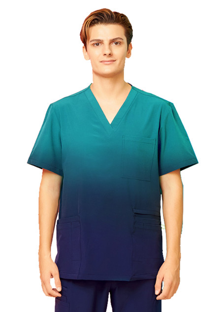 Scrubness SN0044 Ombre Print Top - Territory Uniforms