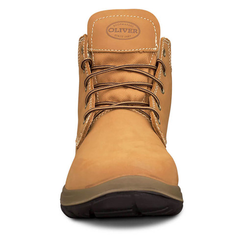 34632-Wheat Lace Up Ankle Boot
