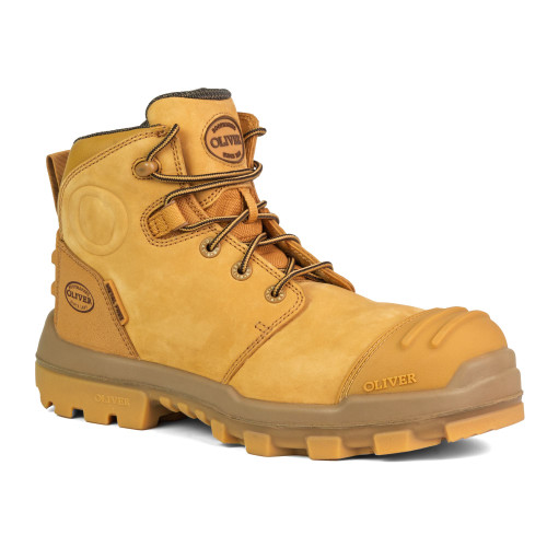 54530Z-130mm Wheat Zip Sided Boot