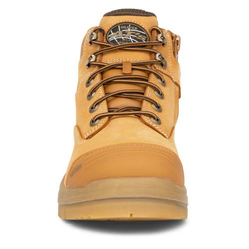 55330Z-130mm Wheat Zip Sided Boot