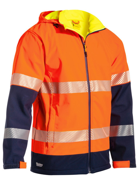Bisley BJ6934T Taped Hi-Vis Ripstop Bonded Fleece Jacket - Territory Uniforms