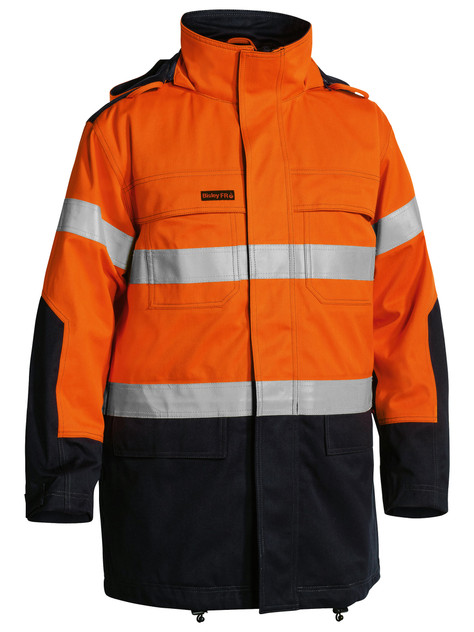 BJ8100T-Taped Two Tone Hi Vis FR Jacket