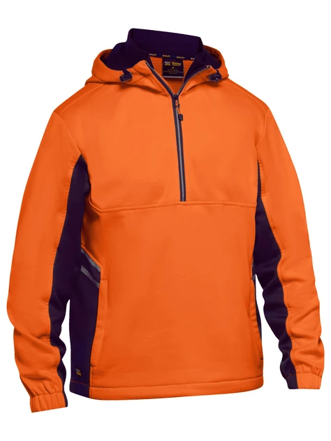 BK6571-Hi Vis Liquid Repellent Fleece Hoodie