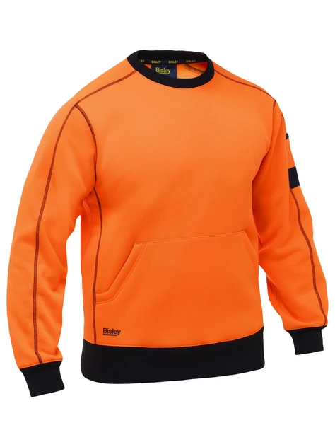 BK6722-Work Fleece Crew Neck Jumper