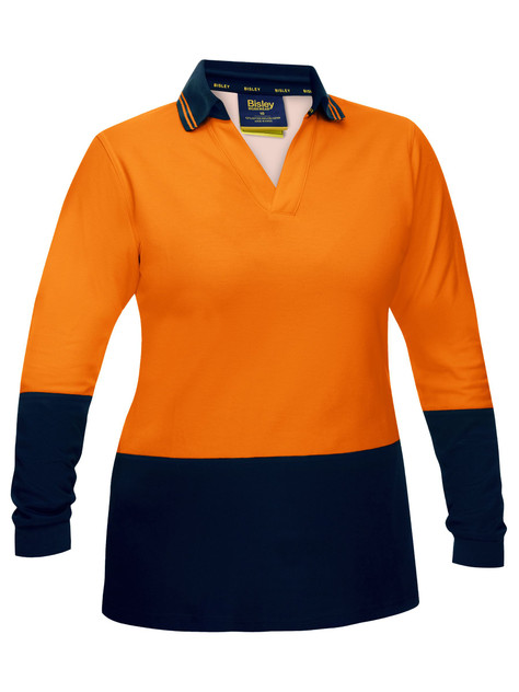 Bisley BKL6234 Women's Hi-Vis V - Neck Polo - Territory Uniforms