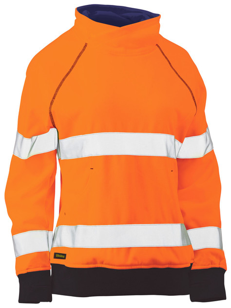 BKL6818T-Women's Taped Hi Vis Fleece Jumper