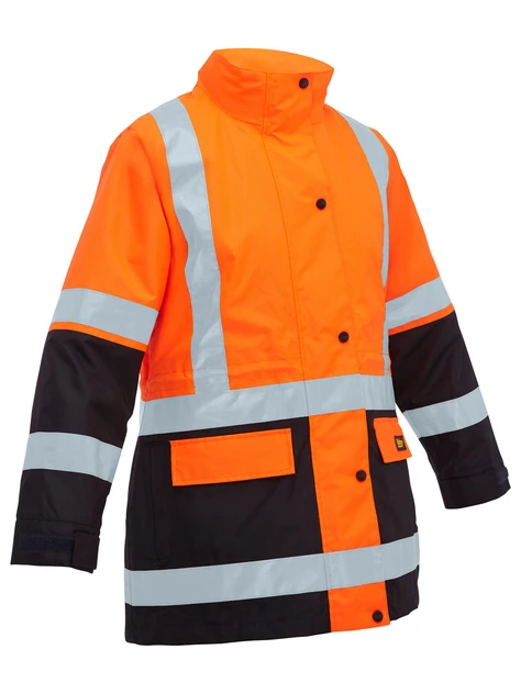BKL6975-Women's Taped Hi Vis 5 in 1 Rain Jacket