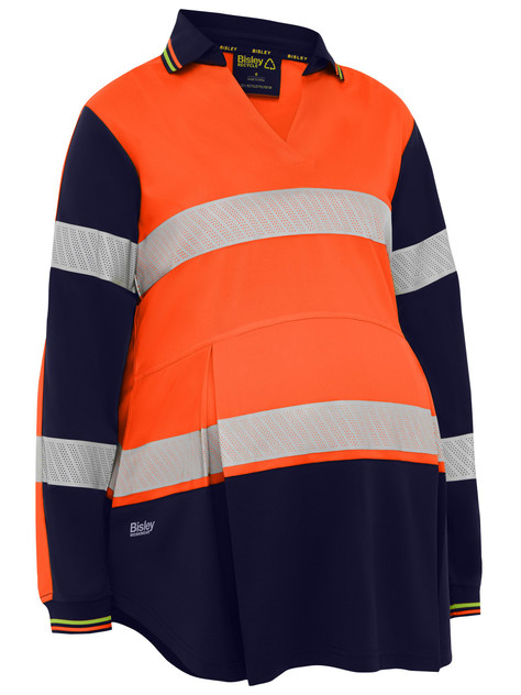 Bisley BKLM6225T Women's Taped Hi-Vis Recycled V - Territory Uniforms