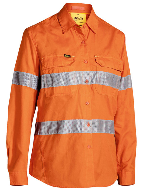 BL6416T-L/S Ladies Hivis Shirt