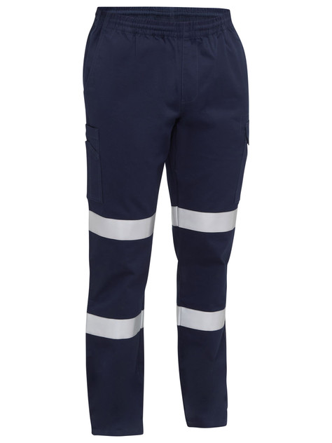BPC6029T-Taped Biomotion Stretch Cotton Drill Elastic Waist Cargo Work Pant