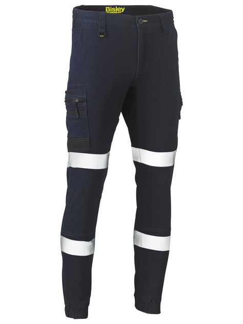 Bisley BPC6335T Flx & Move Taped Stretch Denim Cargo Cuffed Pants - Territory Uniforms