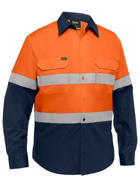 BS6390T-Industrial Taped Hi Vis Cool Lighweight Vented Shirt