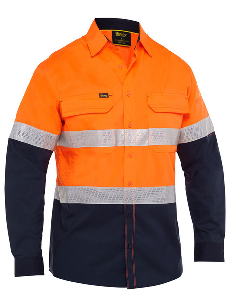 BS6491T-X Airflow Hi Vis Taped Stretch Ripstop Shirt