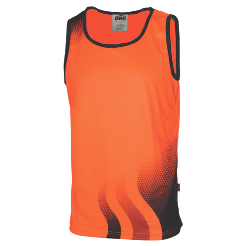 HiVis Sublimated Wave Singlet