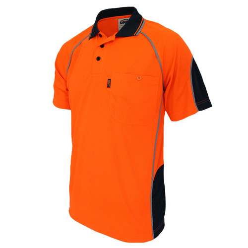 HiVis Semicircle-Piping Polo