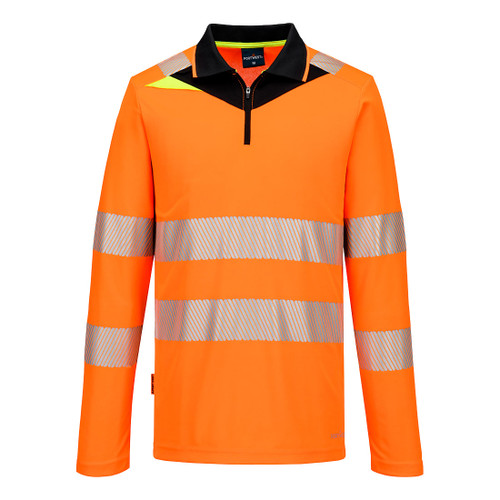 DX419 DX4 Hi-Vis Polo Shirt L/S
