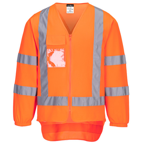 TM309 TTMC-W17 Hi-Vis X Back Zipped Vest L/S