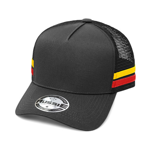 AH456-Striped Trucker Cap