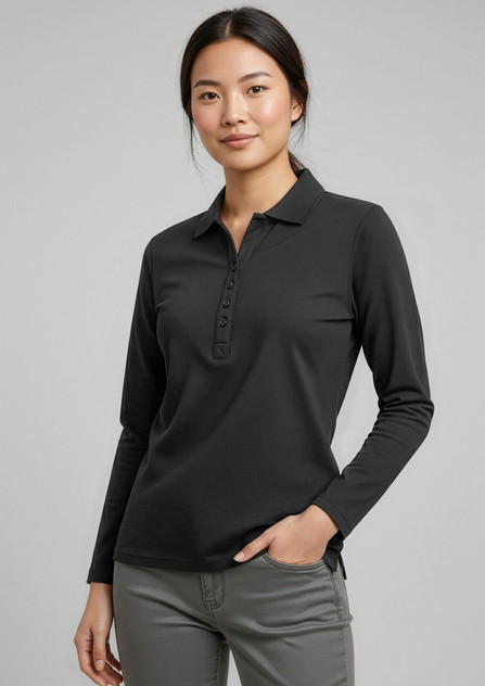 P400LL L/S Crew Polo