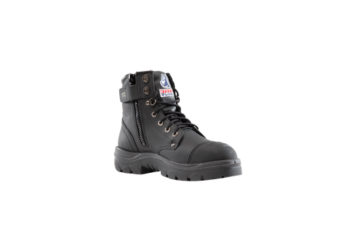 312652-Argyle-Steel Cap-Lace Up/Zip Side Boot