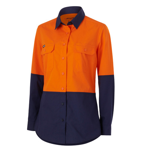 King Gee K44226 Long Sleeve Womens Workcool Shirt - Territory Uniforms