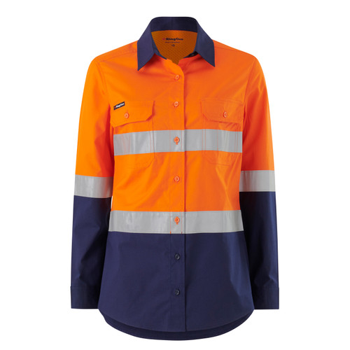 King Gee K44227 Long Sleeve Womens Workcool Shirt - Territory Uniforms