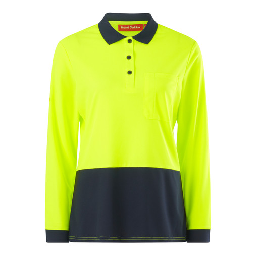 Y08603 L/S Womens Hi Vis Polo