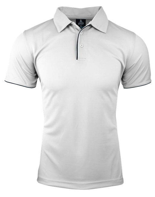 Yarra-Contrast Piping on Placket and Sleeve-Mini Waffle Knit-Moisture Removal Technology-Loose Pocket
