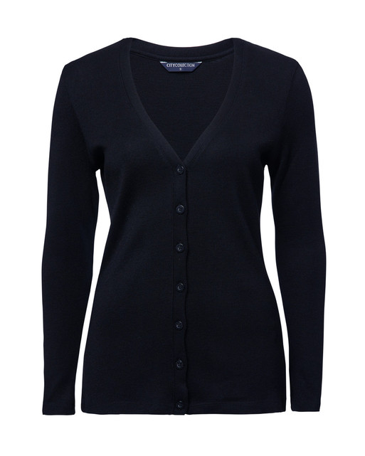 City Collection 2225 Long Sleeve V Neck Longline Cardigan - Territory Uniforms