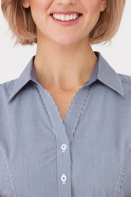 Placket Front-Wonder Button-Shaped Hem-Semi Fitted